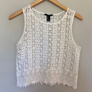 Flower crochet top